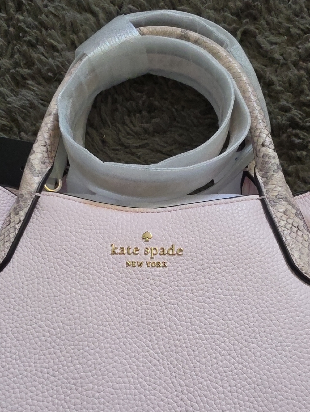 NWT Kate Spade Large Pink Snake Dumpling Satchel - Picture 2 of 15